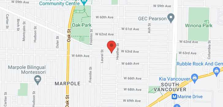 map of 811 W 64TH AVENUE